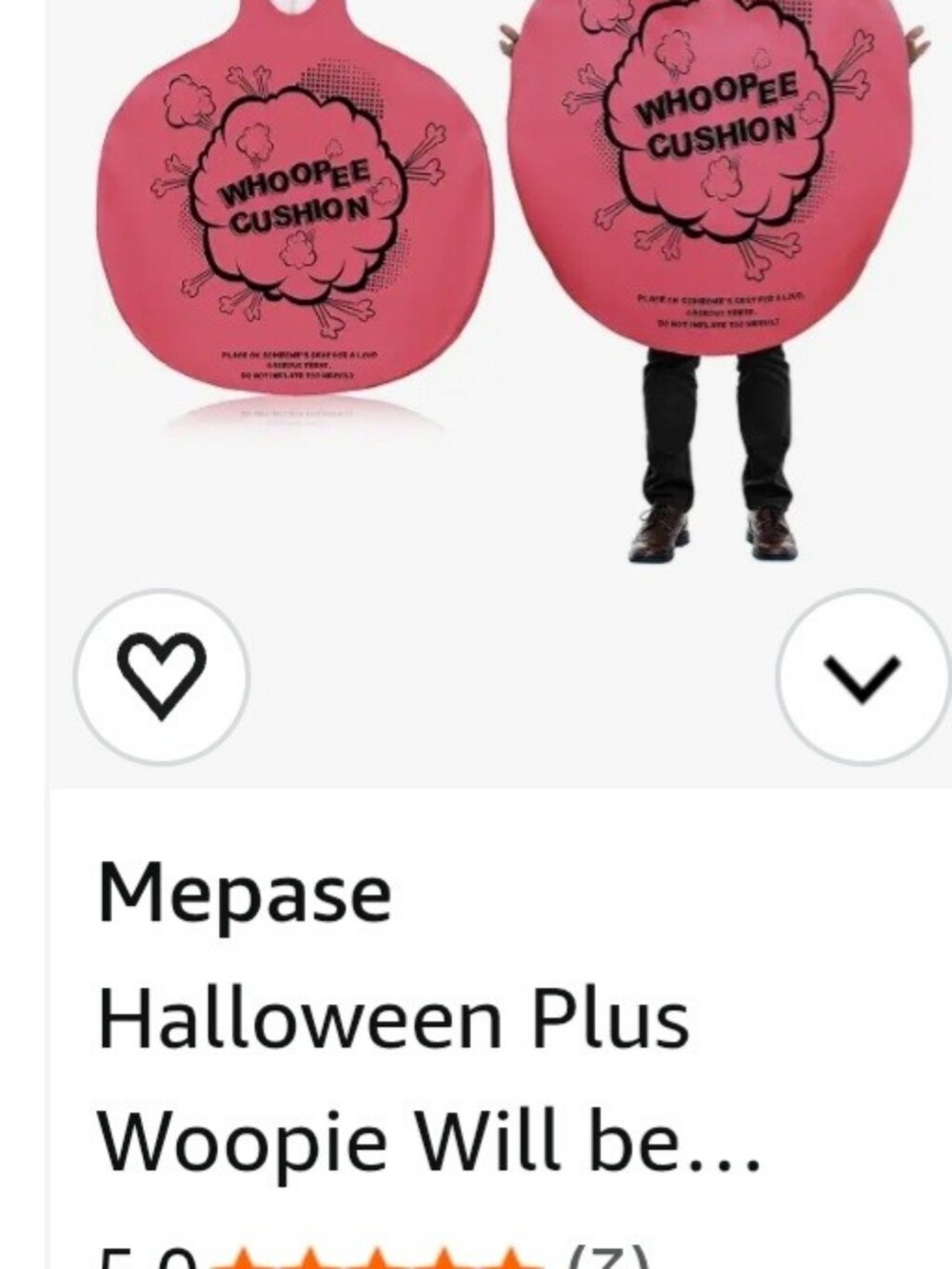 Rubie's Whoopie Cushion One-Piece Halloween Costume